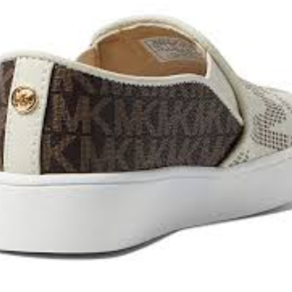 Michael Kors Little Girl's Jem Castro Logo Print Slip-on Shoes Size 11 GUC - Picture 2 of 14